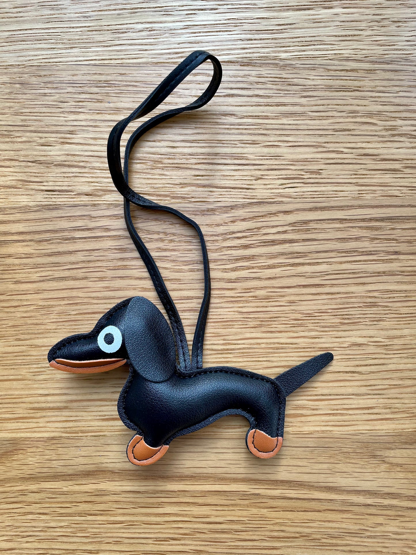 Taschenanhänger Dackel schwarz