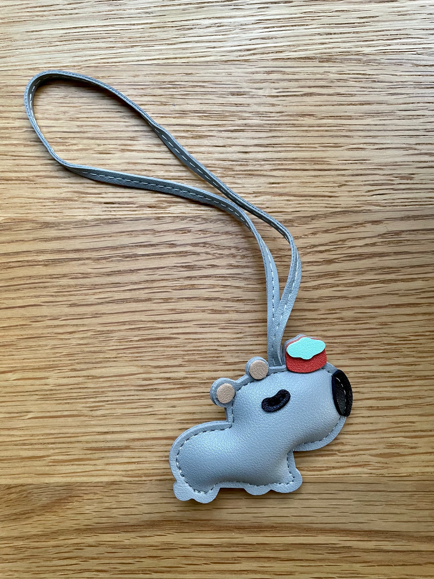 Taschenanhänger Capybara grau
