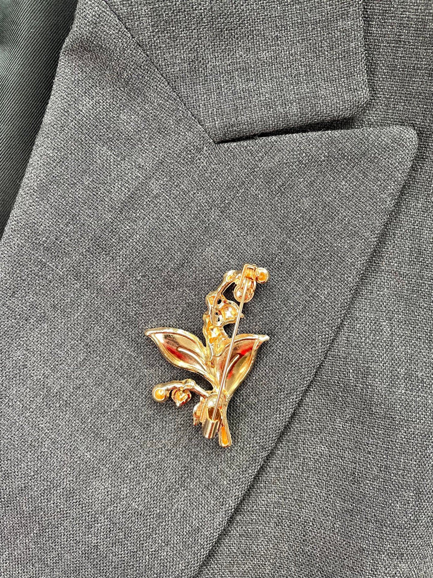 Brosche Maiglöckchen