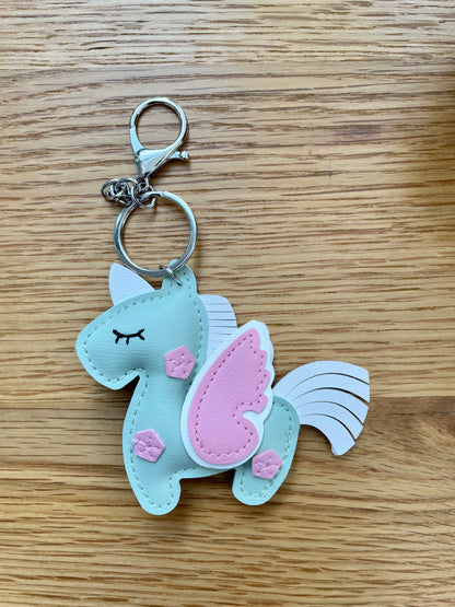 Taschenanhänger Einhorn - grün