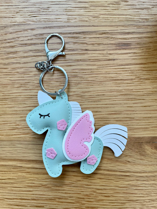 Taschenanhänger Einhorn - grün