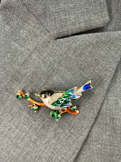 Brosche Vogel