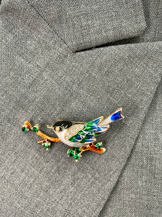 Brosche Vogel