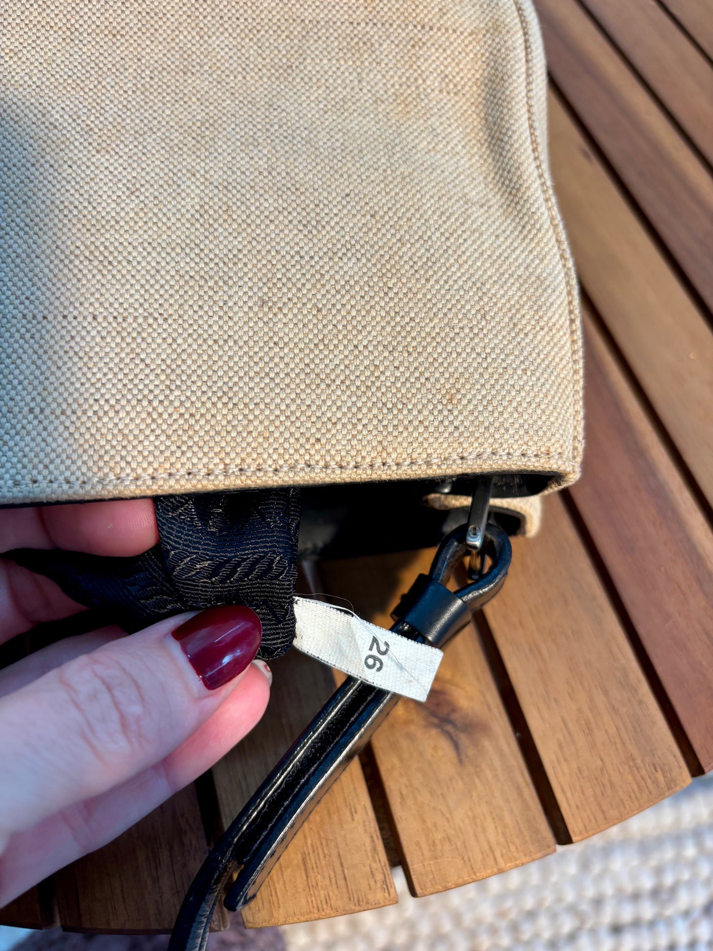 Prada Handtasche beige