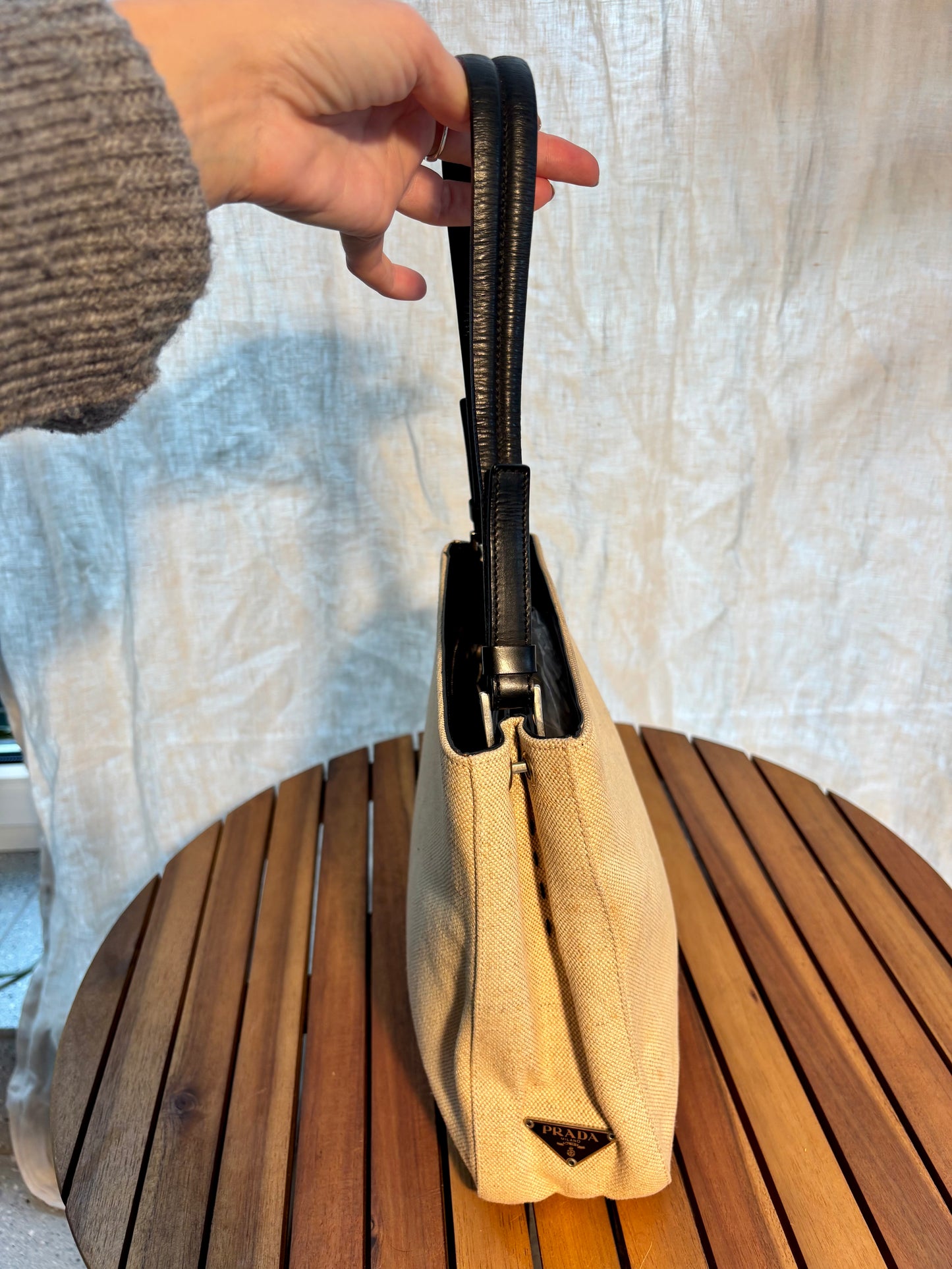 Prada Handtasche beige