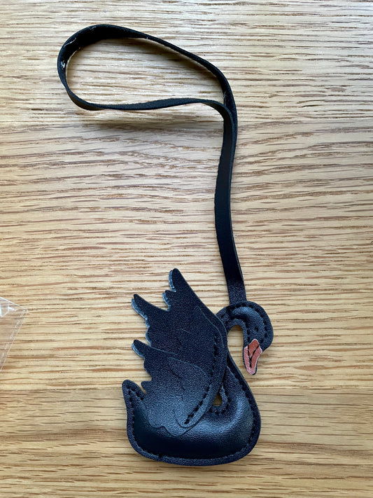 Taschenanhänger Schwan schwarz
