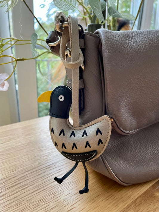 Taschenanhänger Ente in gold