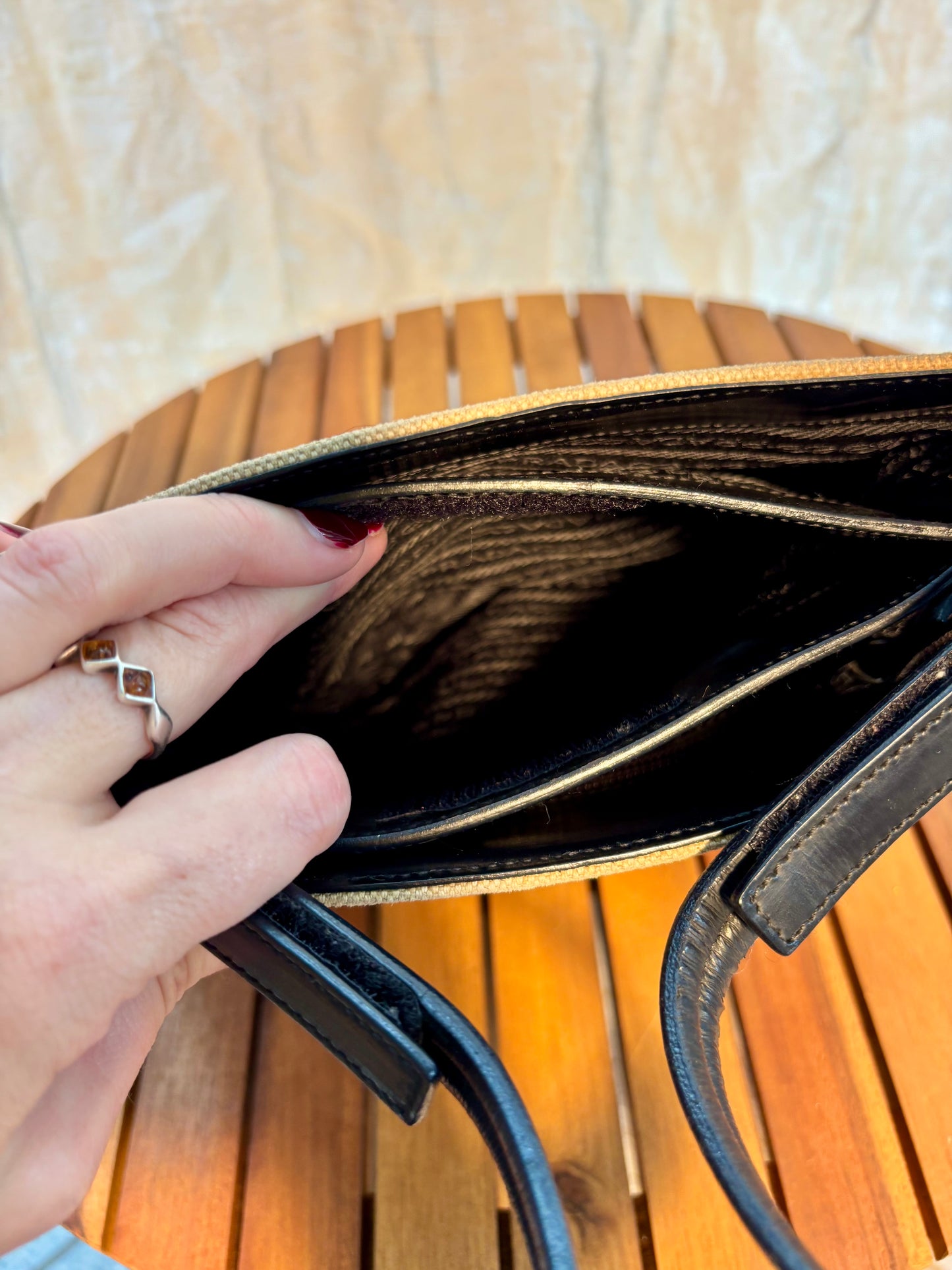 Prada Handtasche beige