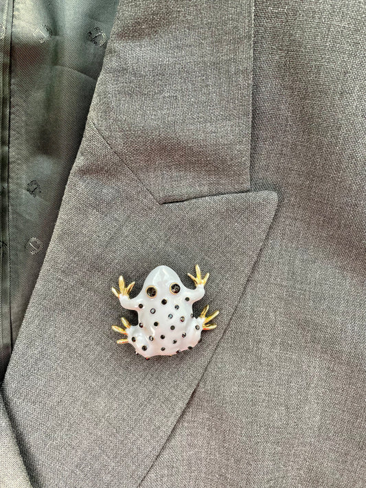 Brosche Frosch