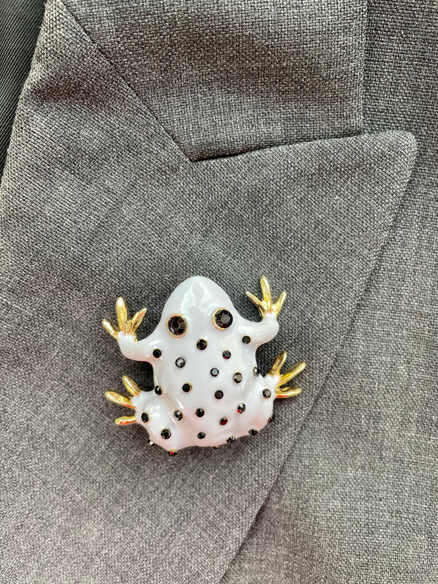 Brosche Frosch