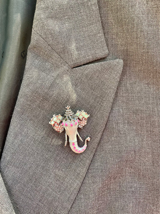 Brosche Elefant