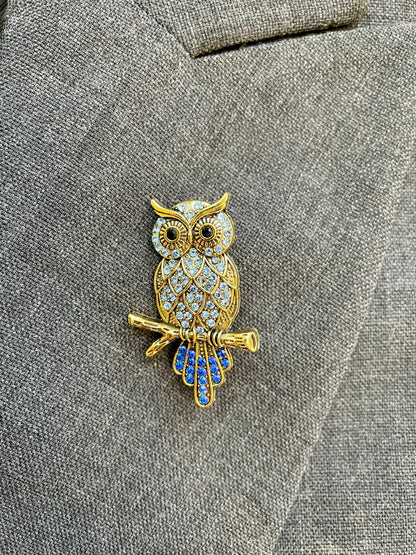 Brosche Eule
