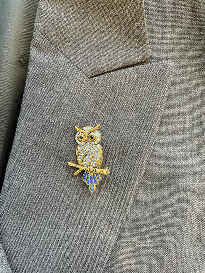 Brosche Eule
