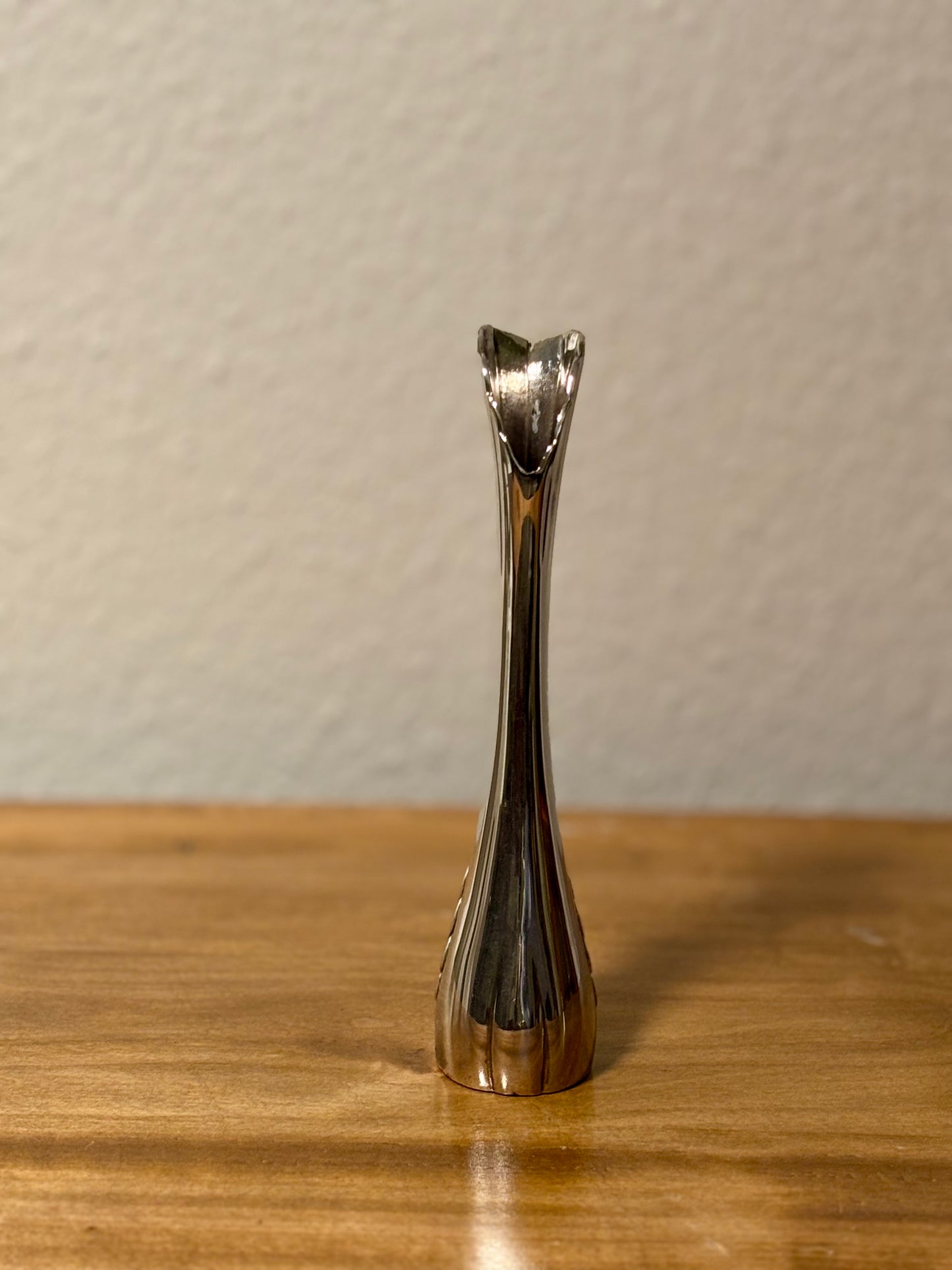 Versilberte Vase in Schwan-Form – elegant & außergewöhnlich