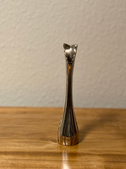 Versilberte Vase in Schwan-Form – elegant & außergewöhnlich